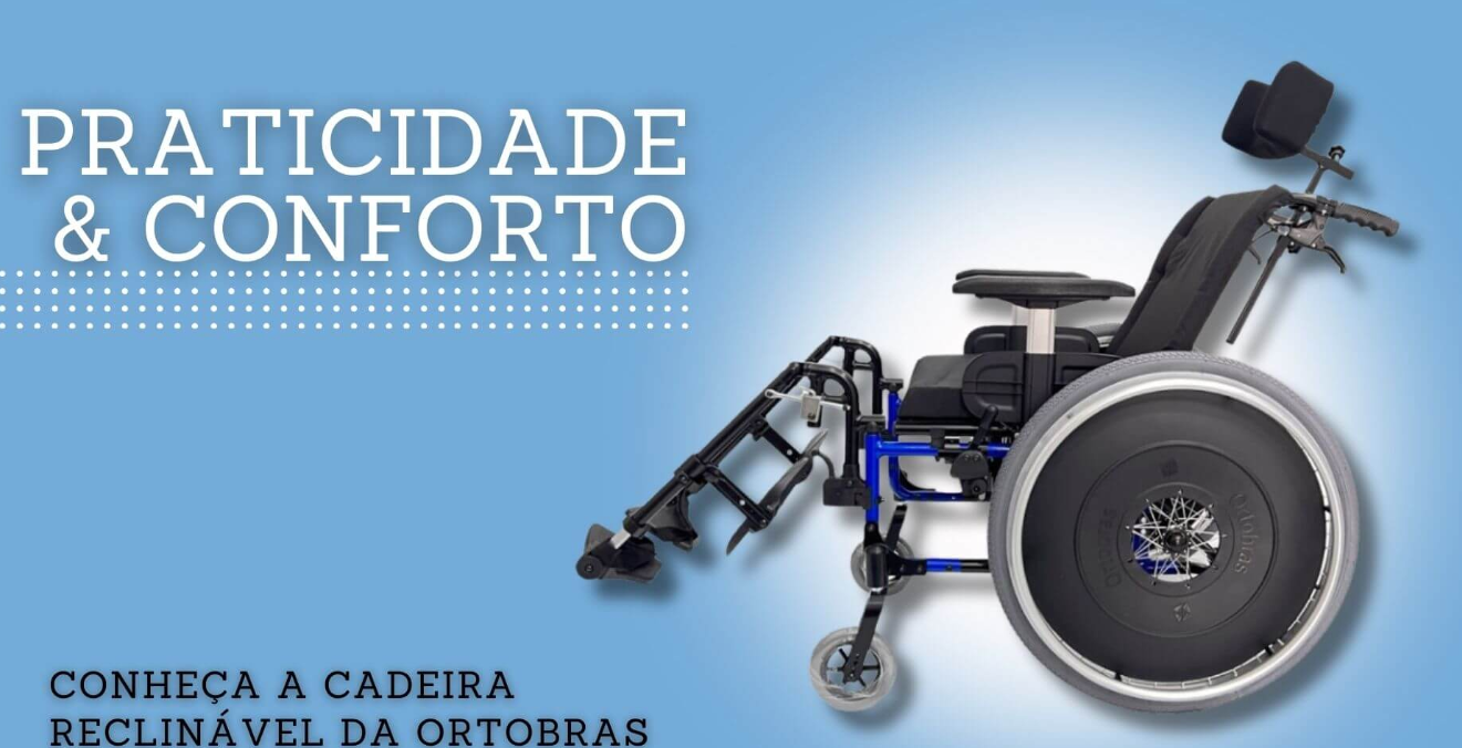 Cadeira de rodas reclinável Ortobras: conforto para pacientes com necessidades especiais