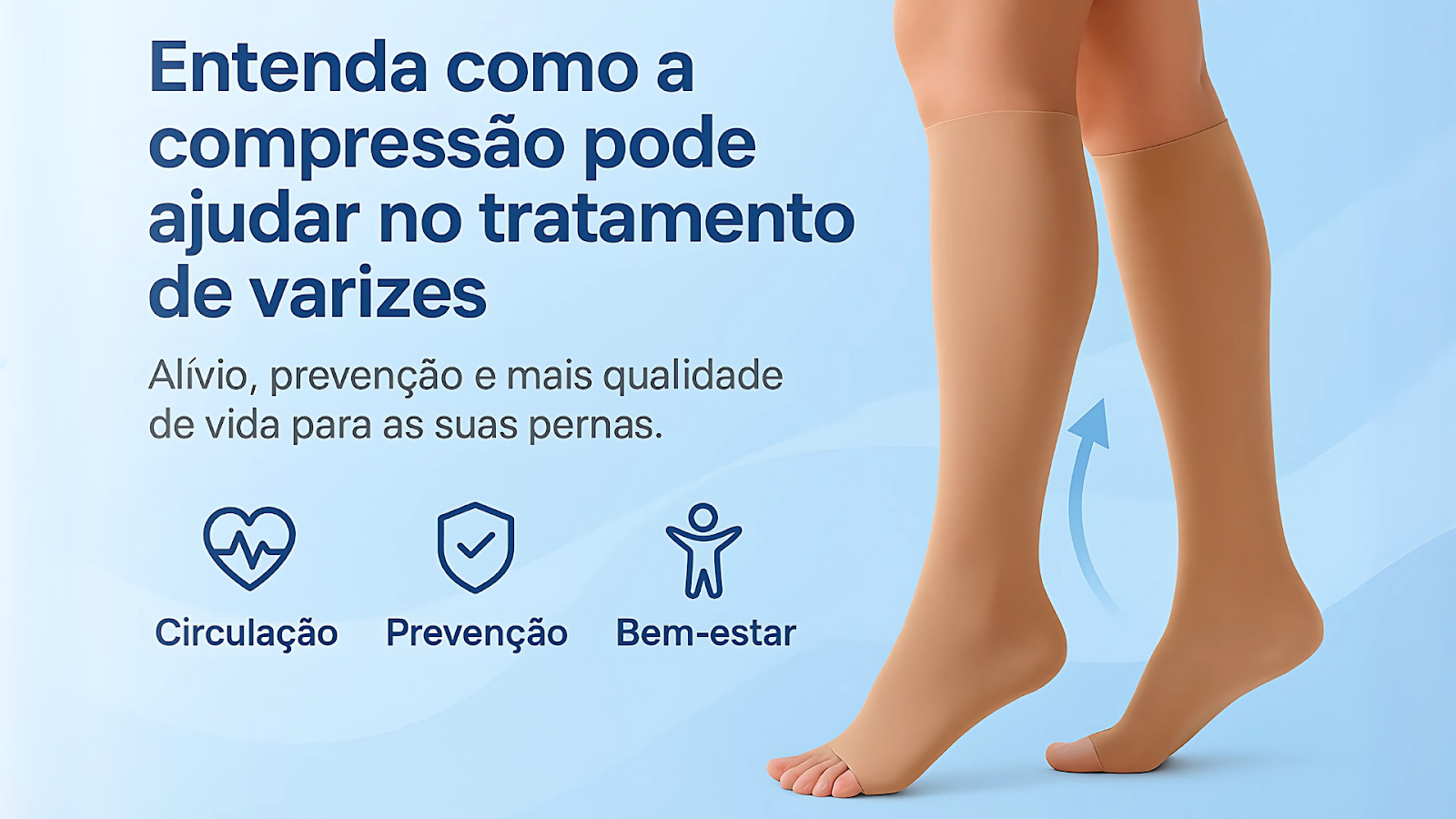 Entenda como a compressão pode ajudar no tratamento de varizes