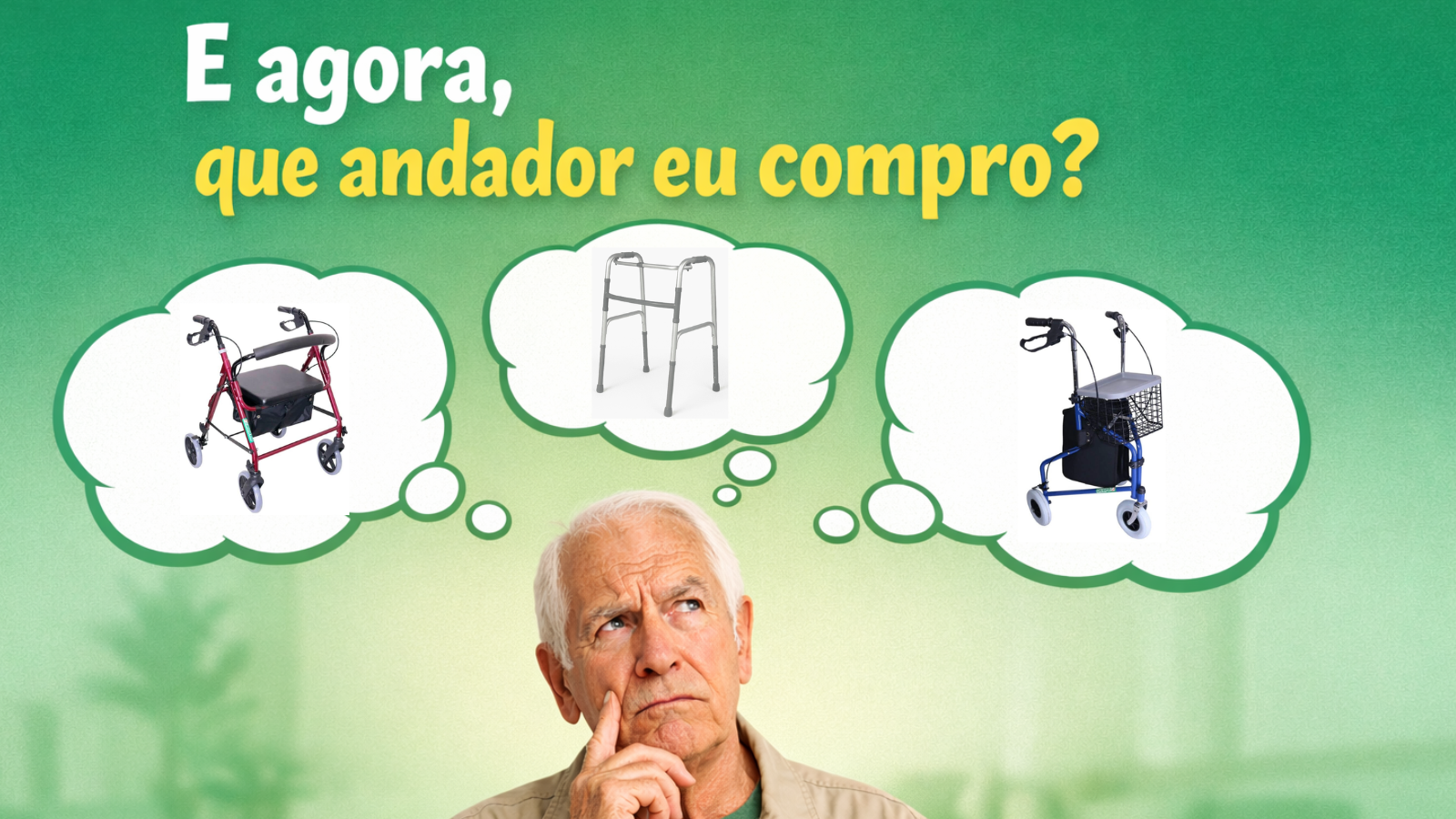 Como escolher o andador certo para garantir segurança e mobilidade durante a recuperação?